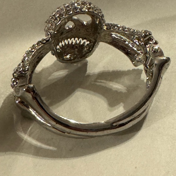 BRACELET SKULL RHINESTONES CLAMPER HALLOWEEN - Picture 5 of 11